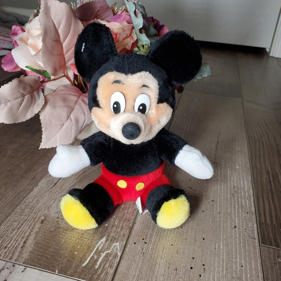 NWT Vintage Disneyland Walt Disney World Mickey Mouse Plush Toy 7" Original Tag - Picture 9 of 9